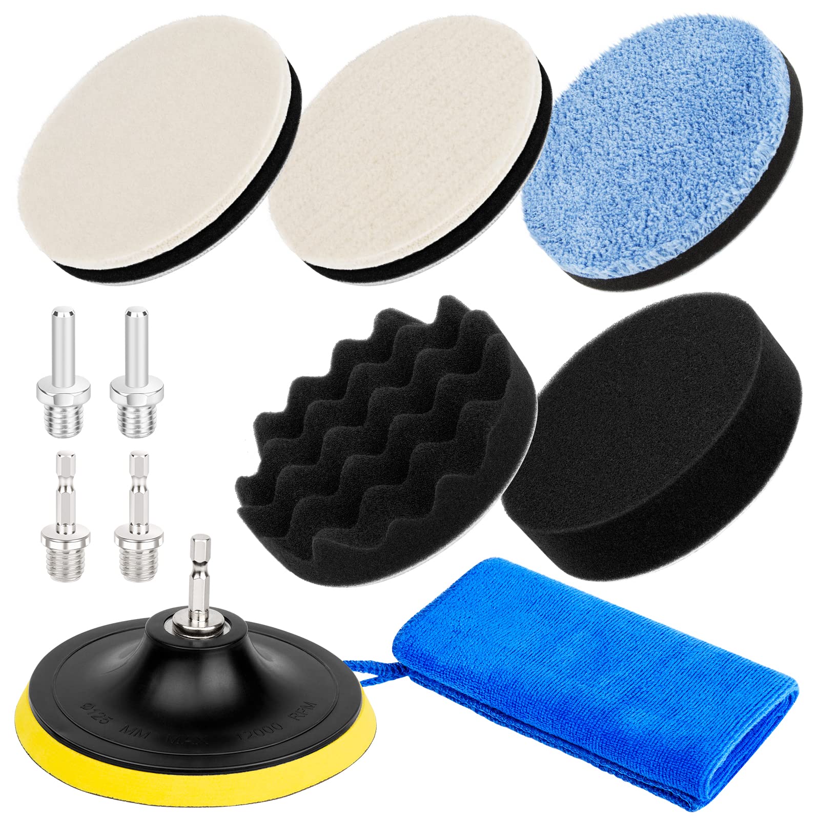 Amazon | TuxFezug ポリッシャー スポンジ 円柱型と六角軸ポリッシャー